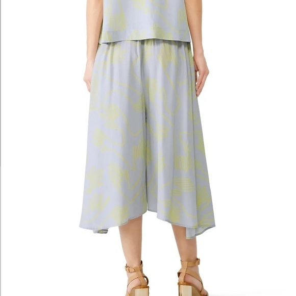 Elk Sentosa Hand Print RTR Wide Flowy Assymetrical Leg Women Small Pants - Picture 12 of 12